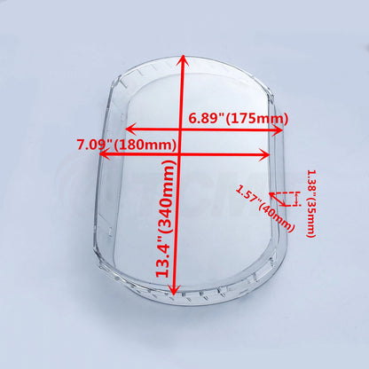 Clear PC Headlight Lens Cover for Harley Touring Road Glide (2015-2022)