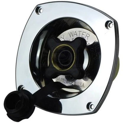 Caravan Water Filler Pressure Regulator Chrome Shurflo Inlet Recessed