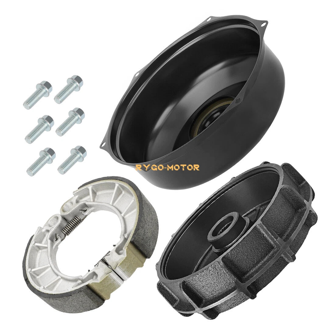 Rear Brake Drum Cover Hub Shoes for Honda Rancher 420 TRX420 4x4 (2014–2024)