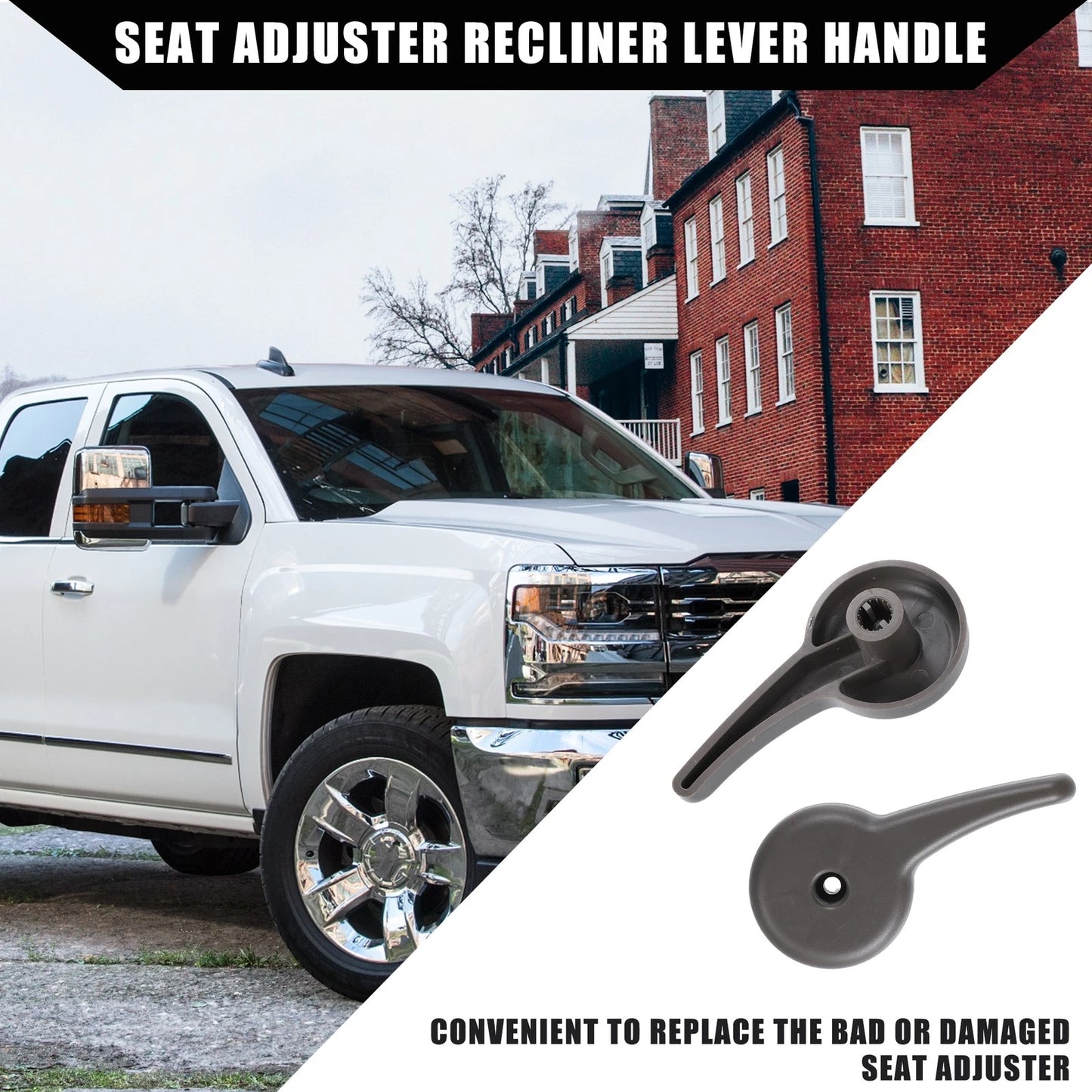 Pair Left Right Seat Recliner Handle Lever Adjust for Chevy Silverado GMC