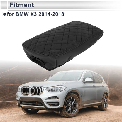 Car Center Console Cover for BMW X3 (2014-2018) Black 1 x Piece