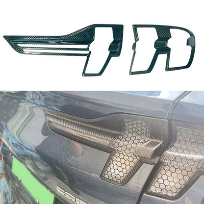 Real Carbon Fiber Rear Tail Lights Cover Trim for Ford Mustang Mach-E 2021-2024