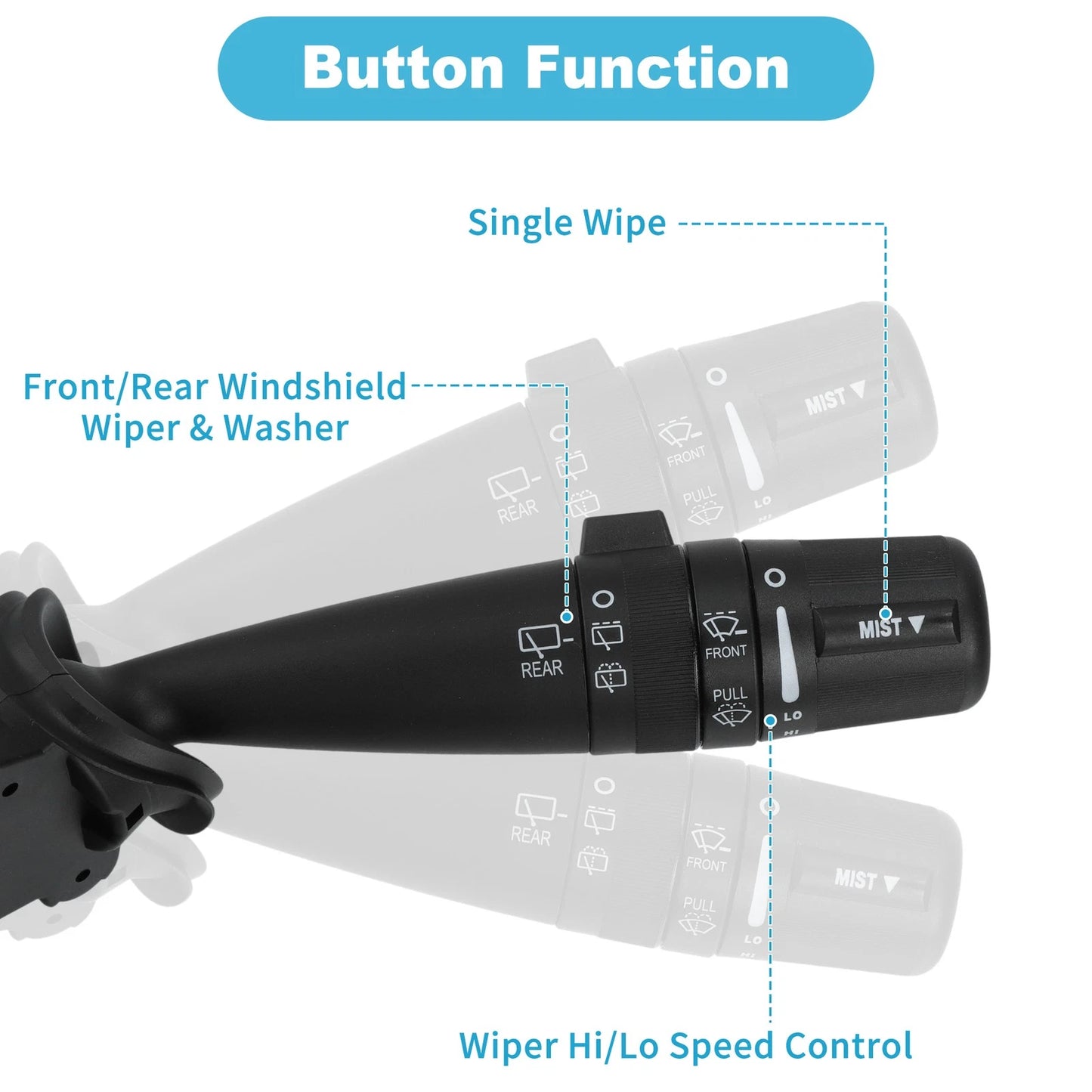 Windshield Wiper Switch for Jeep Wrangler Patriot Compass (2007 - 2017)