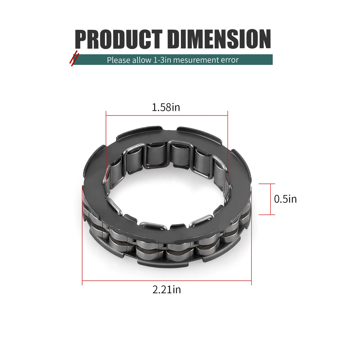 Clutch Hub One Way Bearing for Yamaha Wolverine/Grizzly 350/450