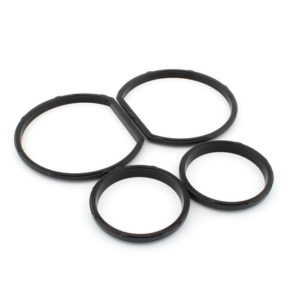 4pcs Black Gauge Bezel Kit for Harley Tri Glide (2014-2023)
