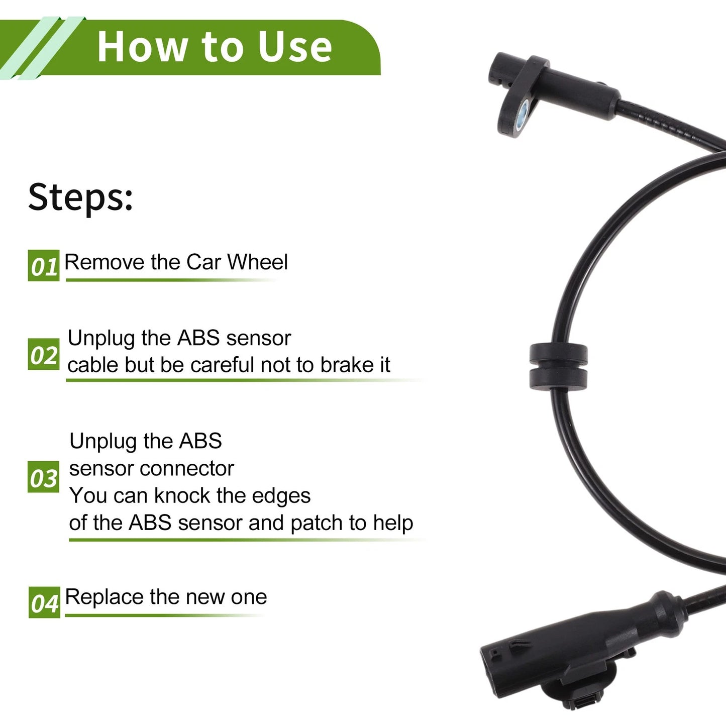 ABS Wheel Speed Sensor for Ford Fiesta (2010-2011)