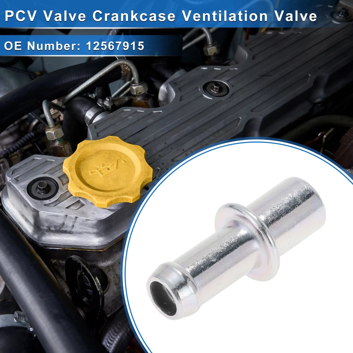 PCV Valve Exhaust Control Crankcase Ventilation for Chevrolet Silverado