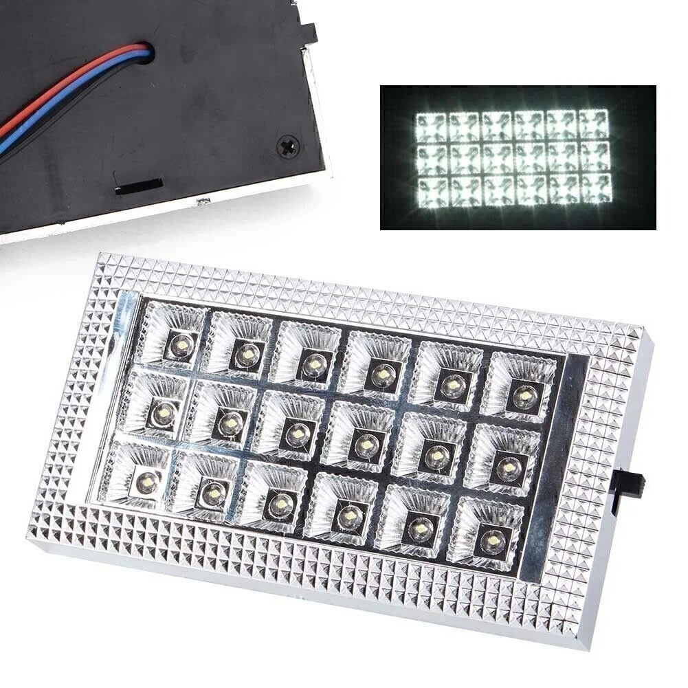 12V 18 LED White Roof Ceiling Reading Lights for Vehicle Car Interior