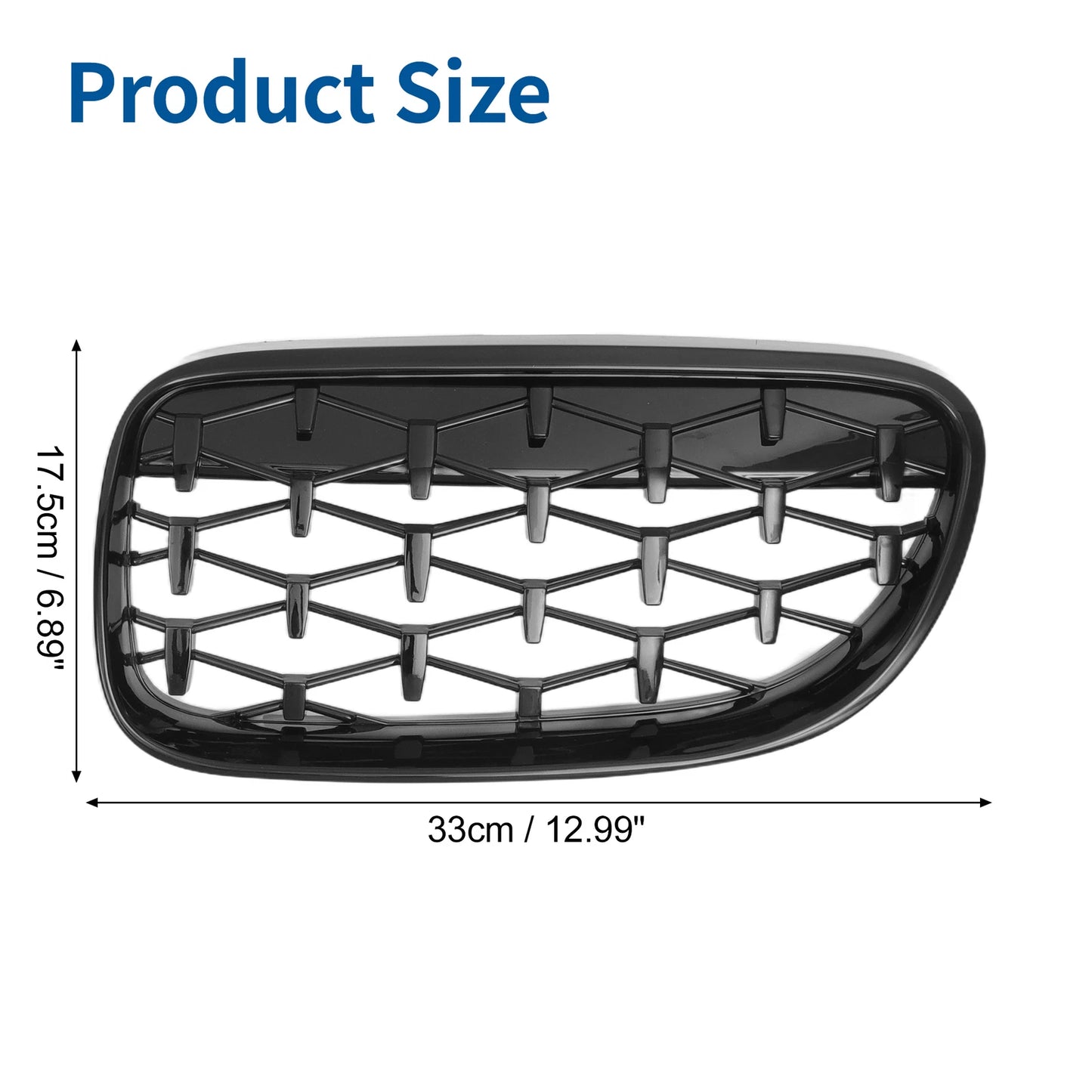 Front Hood Bumper Grille for BMW 335is 335i 328i xDrive (2011-2013) 1 Pair