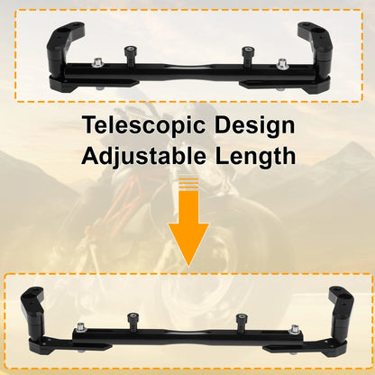 Motorcycle Balance Handle Bar Extender Bracket 320mm Center Hole Black