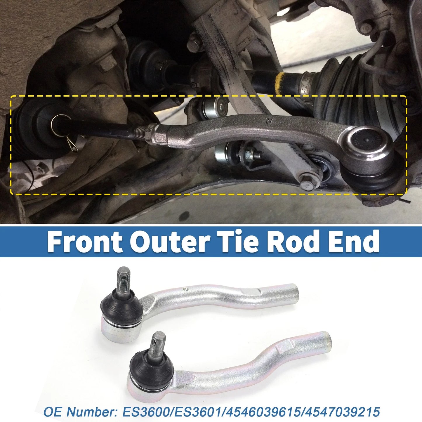 Front Outer Tie Rod Ends for Toyota Camry (2002-2003)