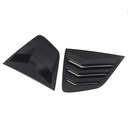 2 x Glossy Black Vent Scoop Louver Cover for Nissan Rogue (2014–2021)