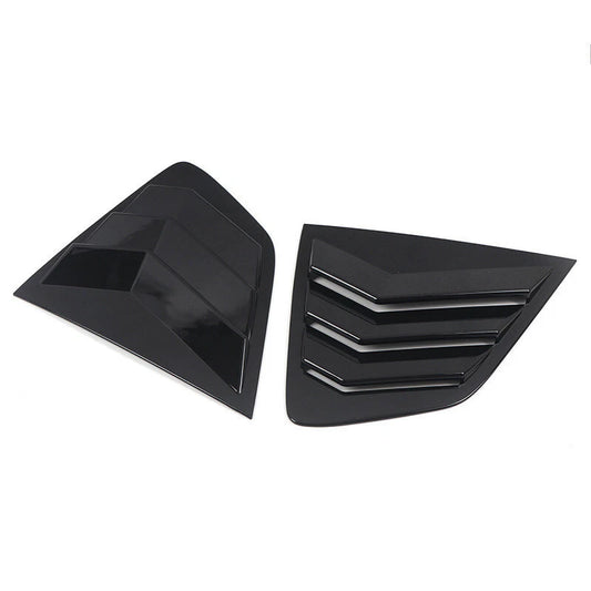 2 x Glossy Black Vent Scoop Louver Cover for Nissan Rogue (2014–2021)