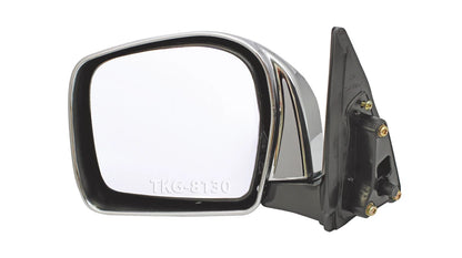 LH Manual Side View Mirror Chrome for Toyota Hilux MK4 MK5 (1998-2004)