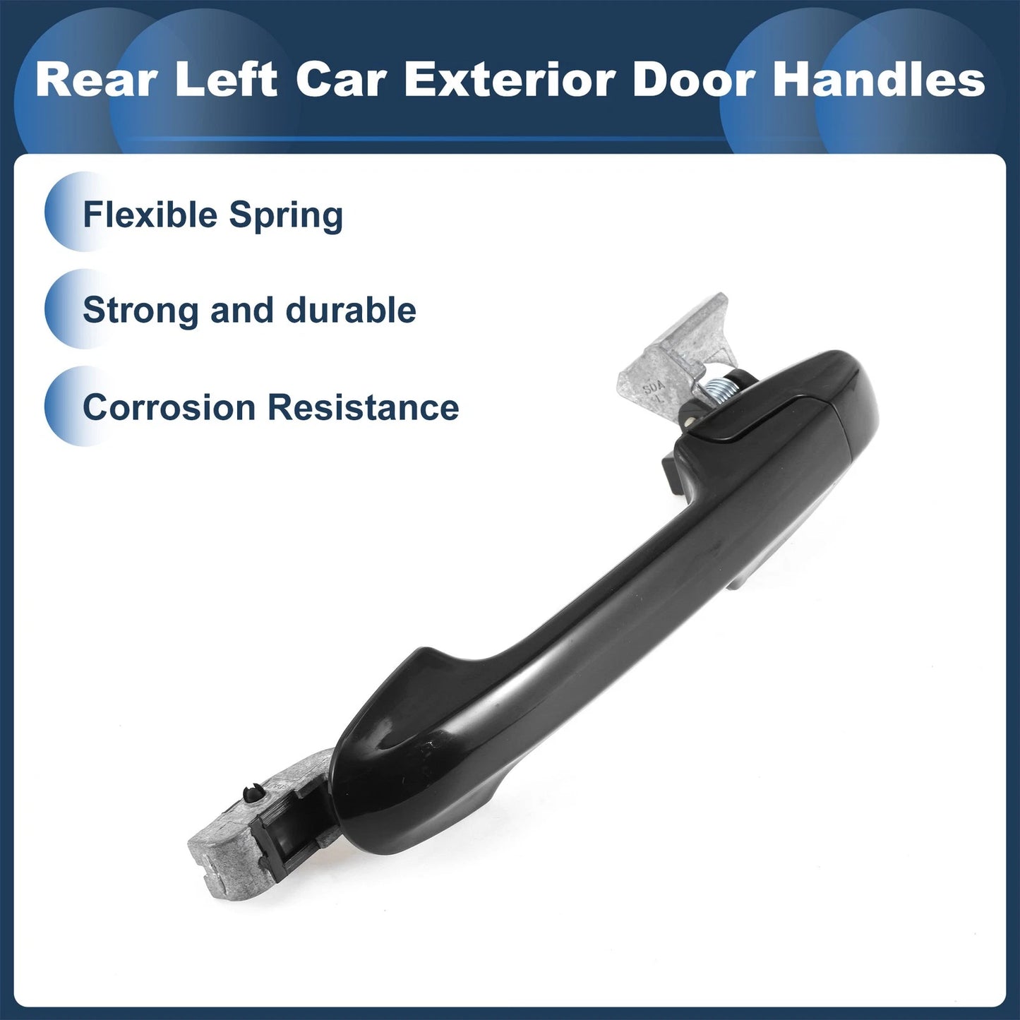 Rear Left Exterior Door Handle for Honda Accord (2003-2007) - Black