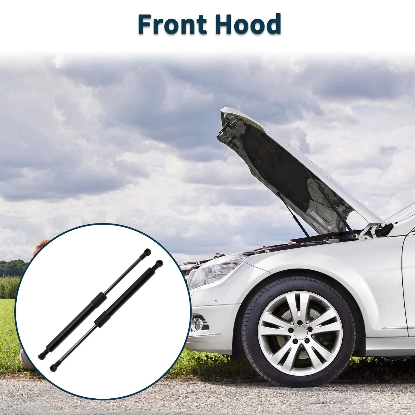 Front Hood Lift Supports Struts for BMW E46 M3 Convertible/Coupe (2000-2006)