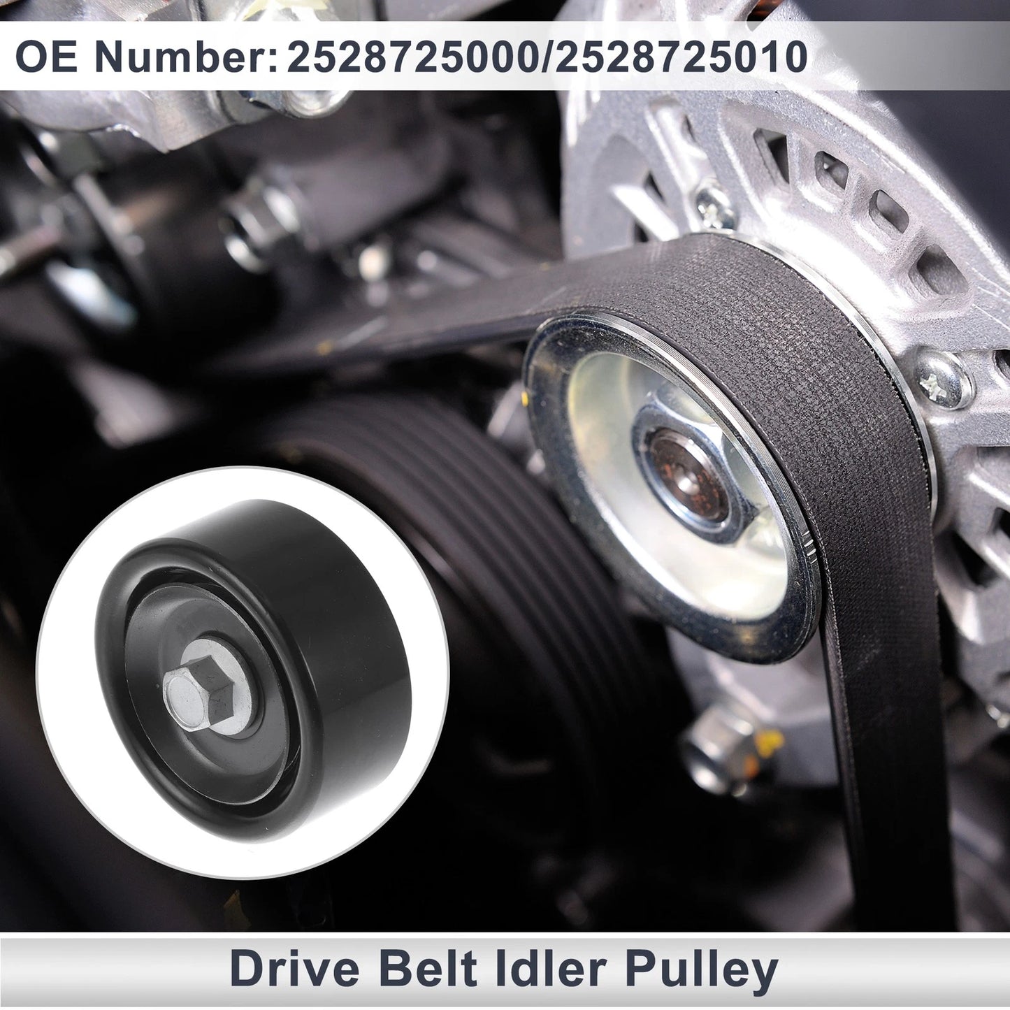Drive Belt Idler Pulley for Kia Sportage (2011-2016) 1 Pc