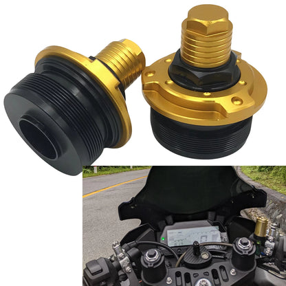 2 x Front Shock Adjuster Screws for YAMAHA R15 V3 (2017-2021) - Gold