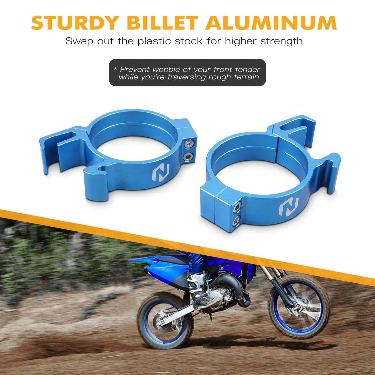 Front Fork Guard Guides for Yamaha YZ85 (2002-2018), YZ80 (1993-2001)