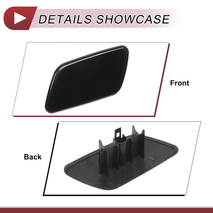 Front Left Washer Nozzle Cover for Subaru Forester (2018-2021) Black