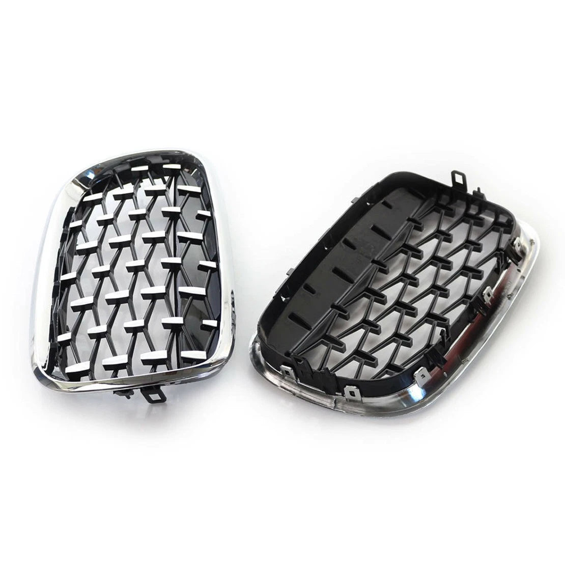 Front Kidney Grille Diamond Style Chrome for BMW X5 (2007-2013)