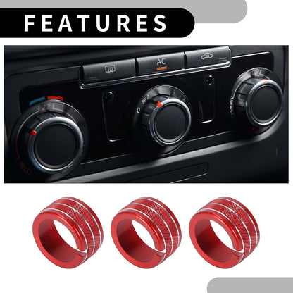 Rear AC Heat Temp Climate Switch Knob Cover for Dodge Durango (2011-2020)