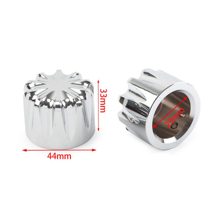 Chrome Front Axle Nut Cover for Harley Touring Softail Road King Dyna