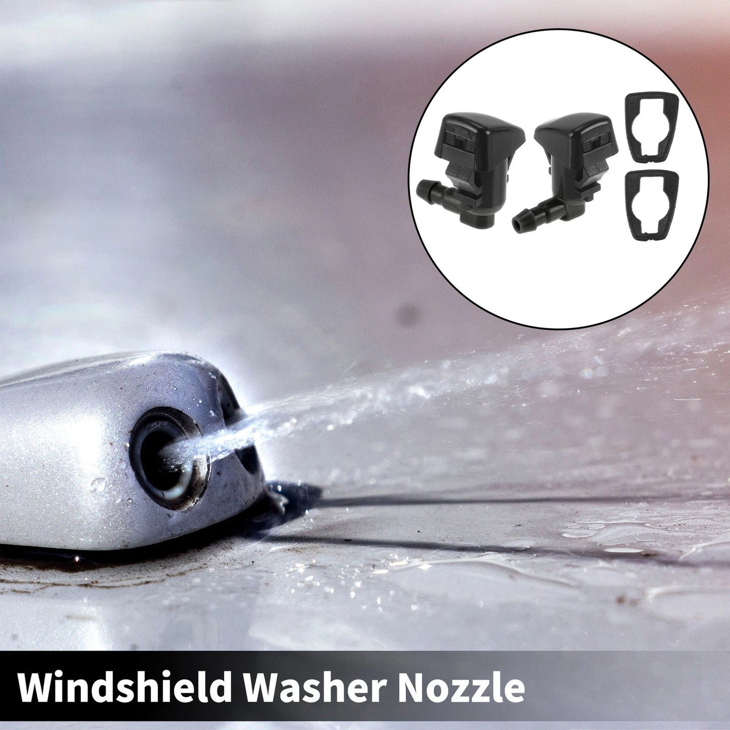 Front Windshield Washer Nozzles for Jeep Cherokee (2014-2019)