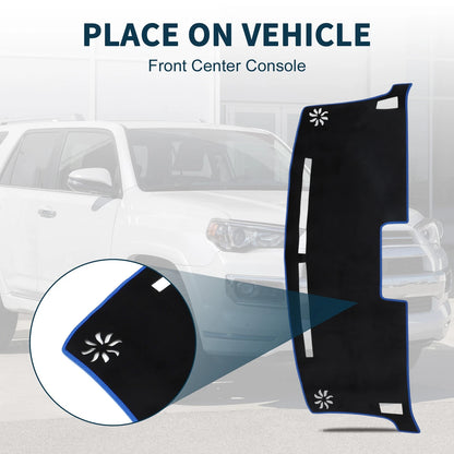 Dashboard Cover Mat for Nissan Moco MG33S Sun Protector Black Blue (2011-2016)