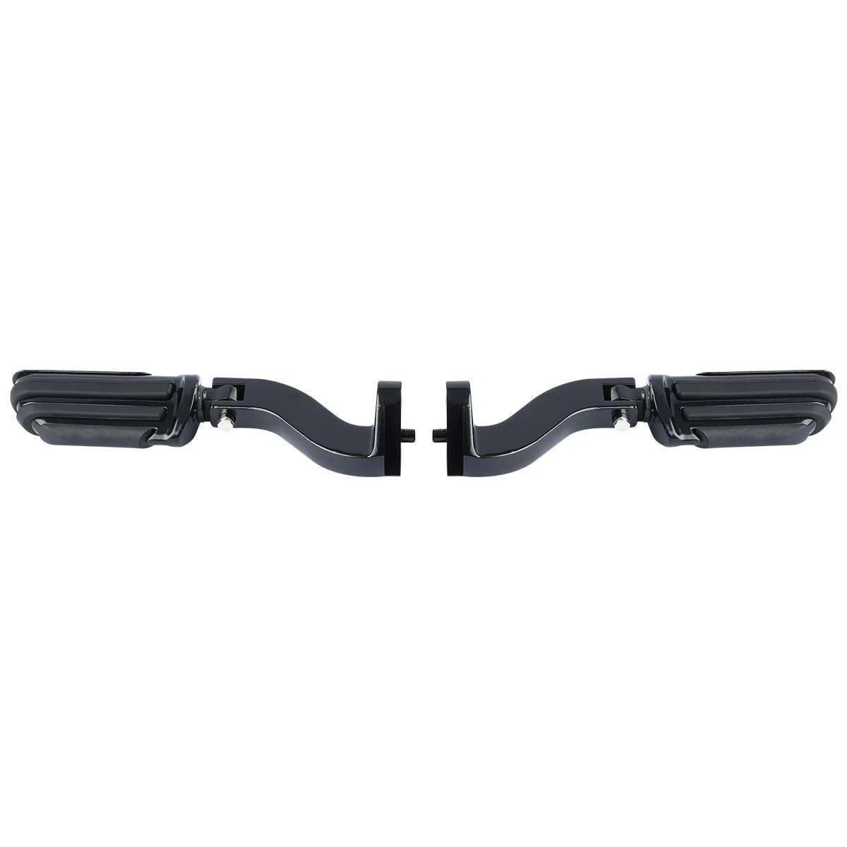 Black Rear Passenger Foot Pegs for Harley Road Street Glide (1993-2020)
