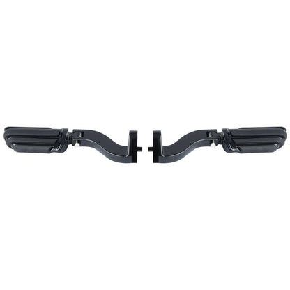 Black Rear Passenger Foot Pegs for Harley Road Street Glide (1993-2020)