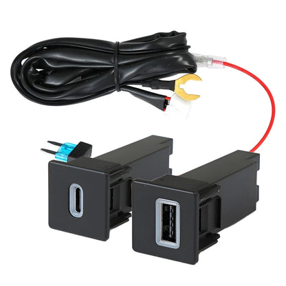 USB C PD QC3.0 Fast Charger Socket Power Outlet for Isuzu D-Max 2019-2023