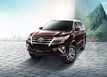 Chrome Side Vent Door Cover Trim for Toyota Fortuner (2015-2019)