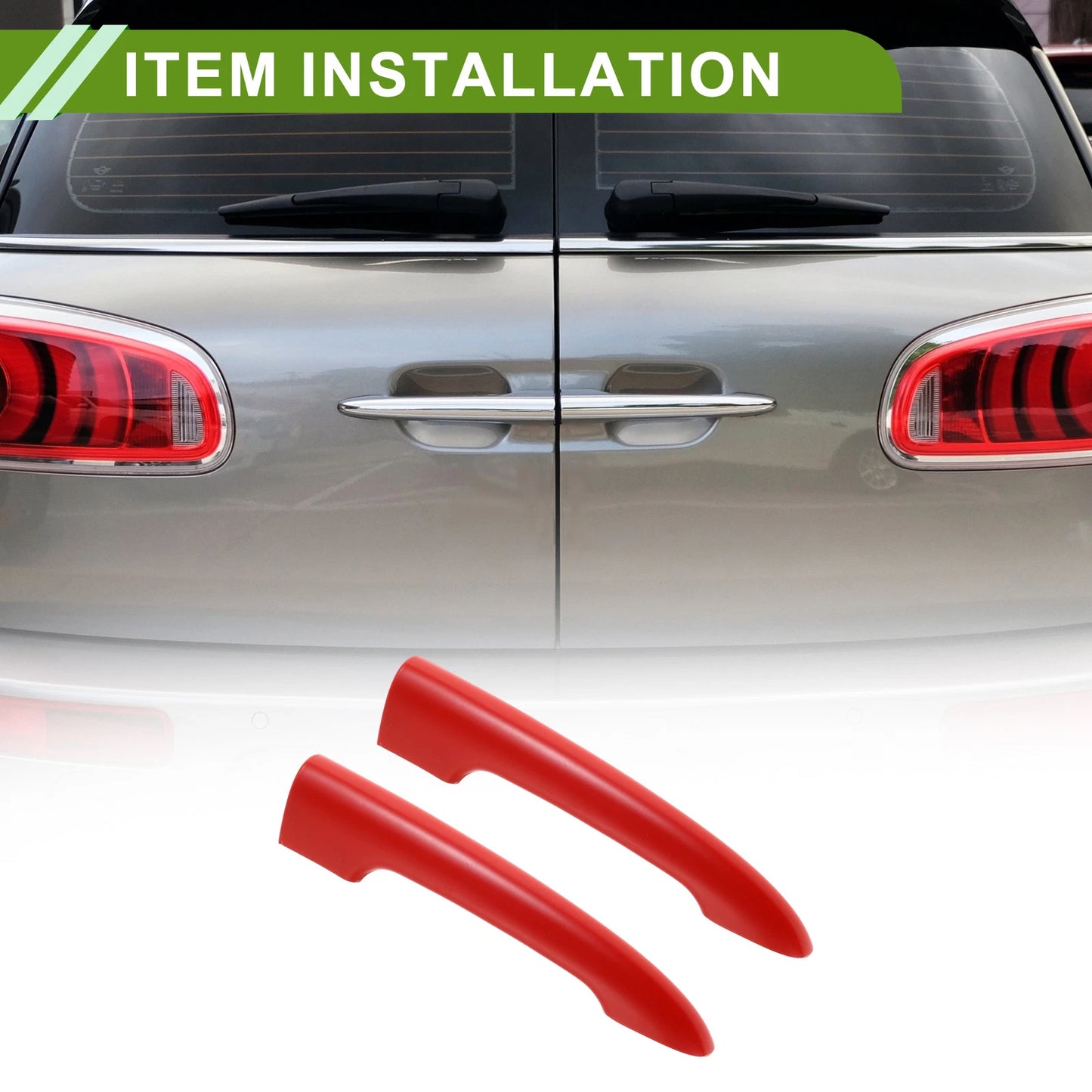 Red Rear Trunk Tailgate Handle Cover for BMW Mini R55 Clubman (2006-2014)