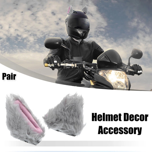 1 Pair Cat Ears Helmet Decor for Bicycle & Motorcycle