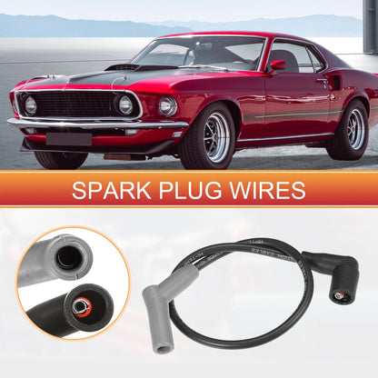 6 Pcs Spark Plug Wire Ignition Coil Cable for Ford Mustang (2005-2014)