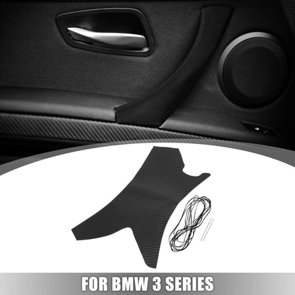 Carbon Fiber Interior Door Handle Strap Covers for BMW E90 (2006-2011)