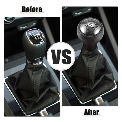 5 Speed Manual Gear Shift Knob & Boot Cover for Peugeot Partner (2008)