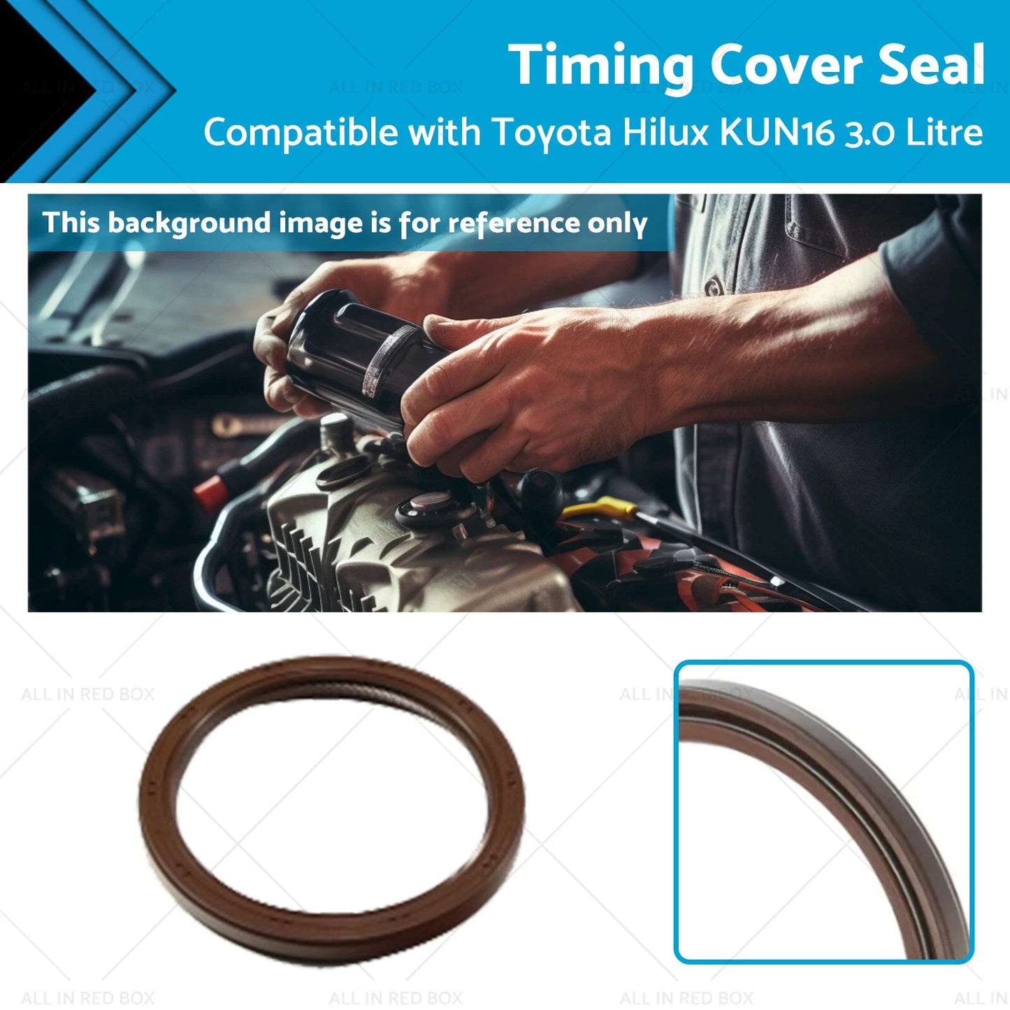Timing Cover Seal for Toyota Hilux KUN16 3.0L (2005-2015)