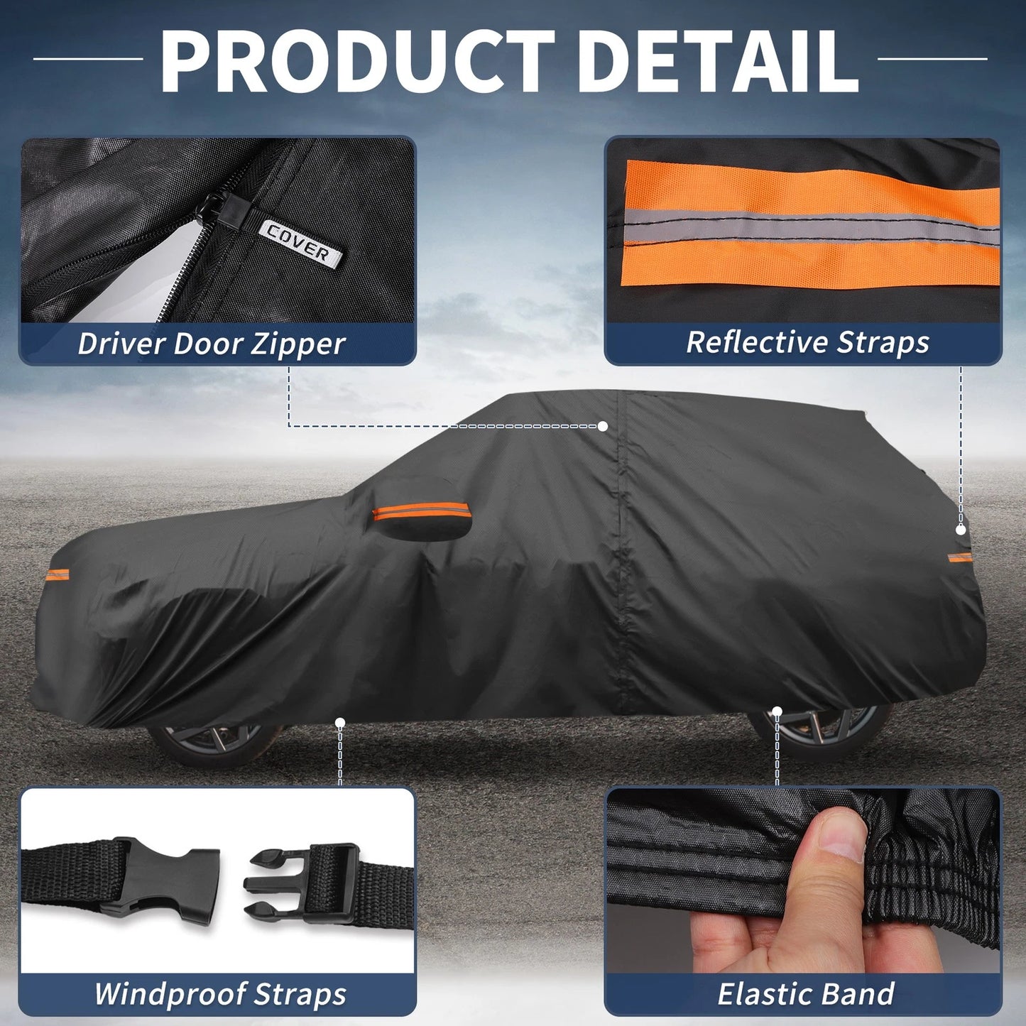 Waterproof Aluminum Film Car Cover for Ford Explorer (2011-2023)