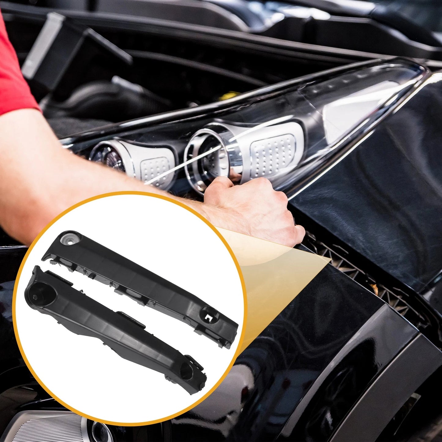 Front Bumper Support Bracket for Toyota Camry & Hybrid (2012-2014) 1 Pair