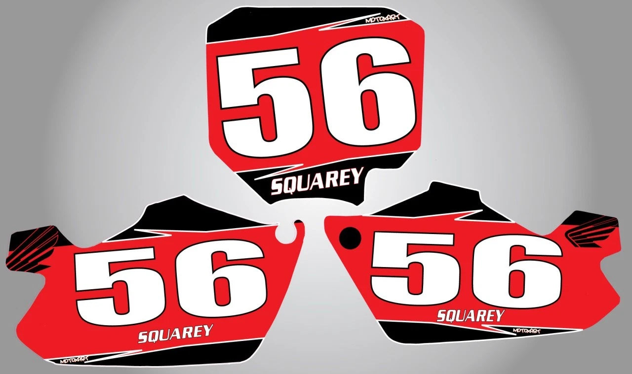 Custom Number Plate Graphics for Honda CR 85 (2003-2012)