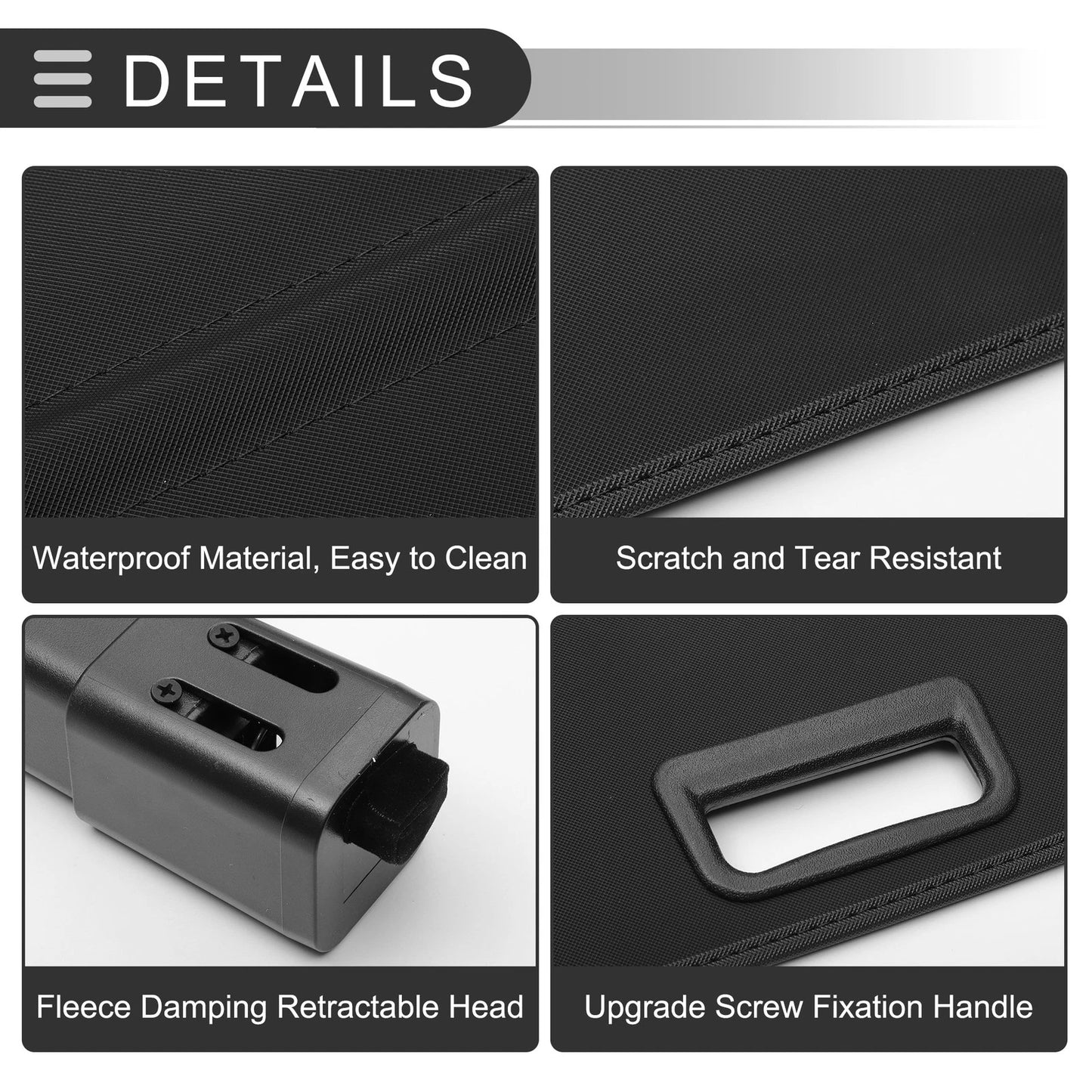 Retractable Cargo Cover for BMW X3 2011-2017 Rear Trunk Parcel Shelf Black
