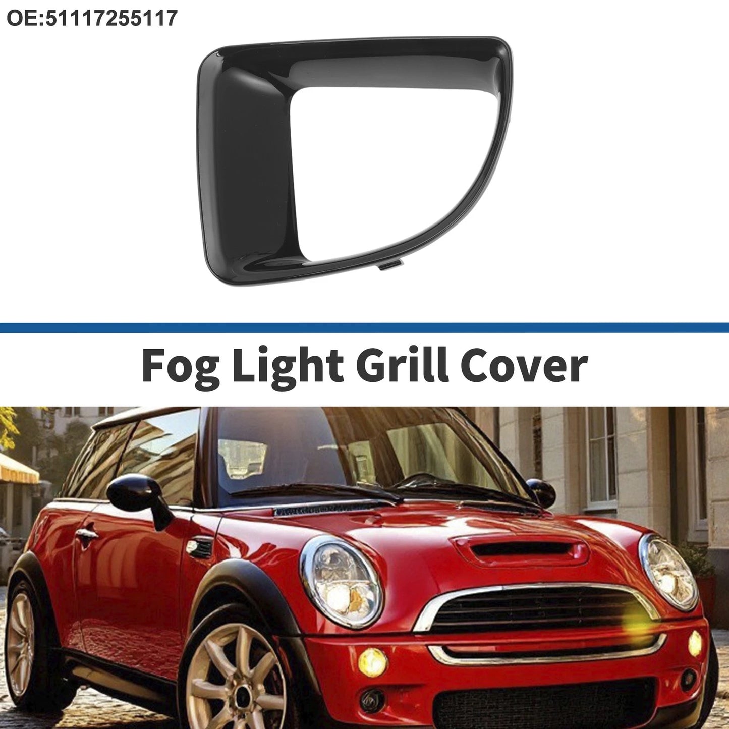 Front Left Fog Light Grill for Mini R56 (2010-2012)
