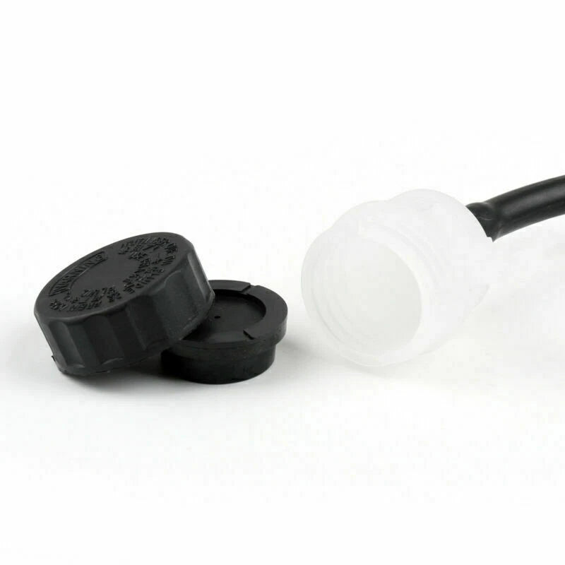 Rear Master Cylinder for Motorcycle - Hydraulic Brake Pump Fluid Reservoir (N/A)