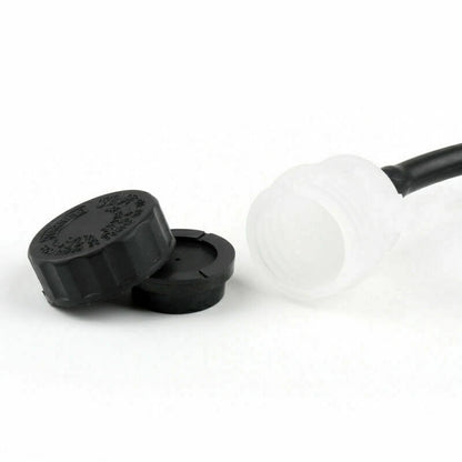 Rear Master Cylinder for Motorcycle - Hydraulic Brake Pump Fluid Reservoir (N/A)