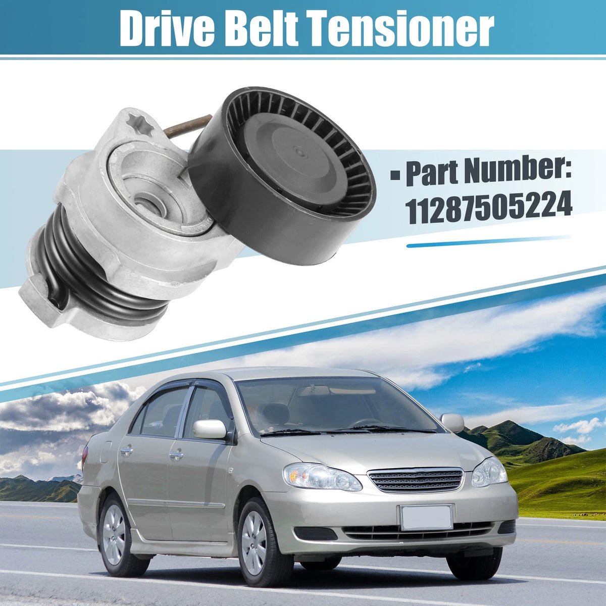 Belt Tensioner Pulley for BMW 545i (2004-2011) - 1 x Quality Replacement Part