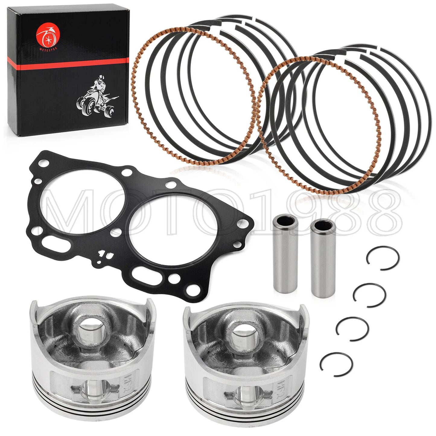 0.5mm oversize bore piston ring kit for EZGO Golf Cart Robin EH35C (1996–2008)