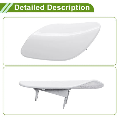 Left Washer Nozzle Cover Cap for Porsche Cayenne Turbo White