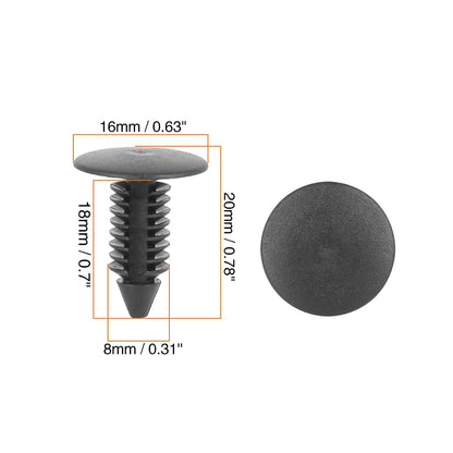 40pcs Plastic Bolt Rivets Trim Panel Clips for Honda
